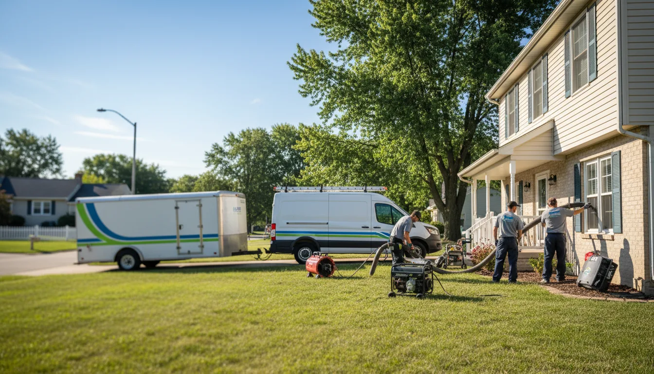 Flooded Basement Restoration And Cleanup With Repair in Monroe Center, IL near me